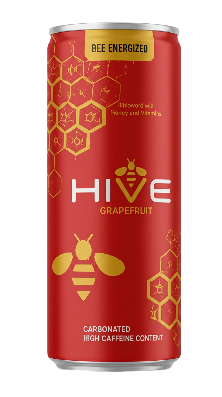 Hive Grapefruit 300ml energy drink can